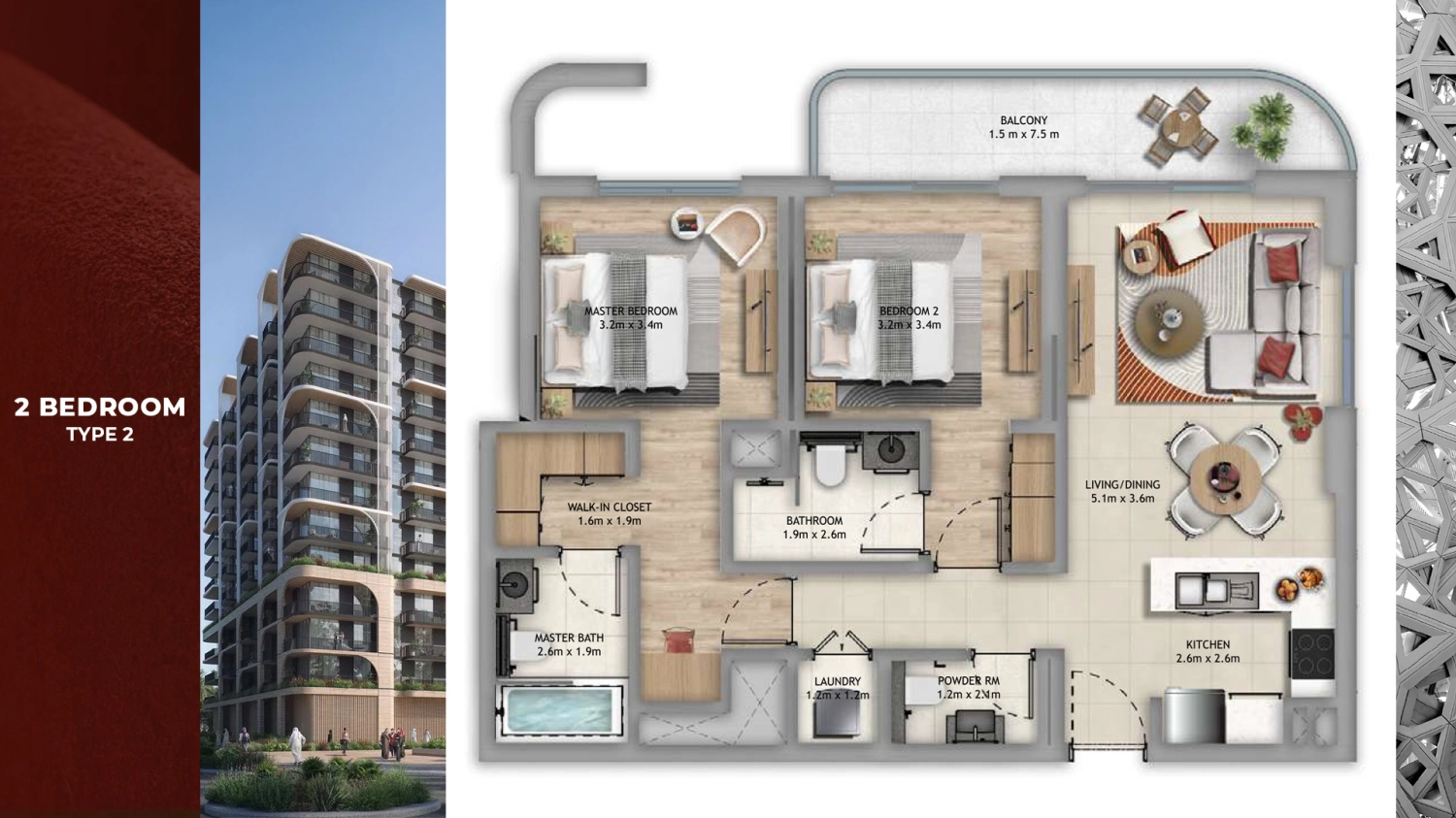 2 BR - Type B